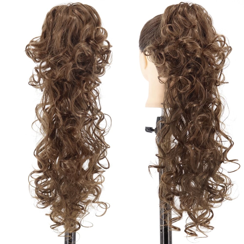 Postiche queue de cheval bouclée femme