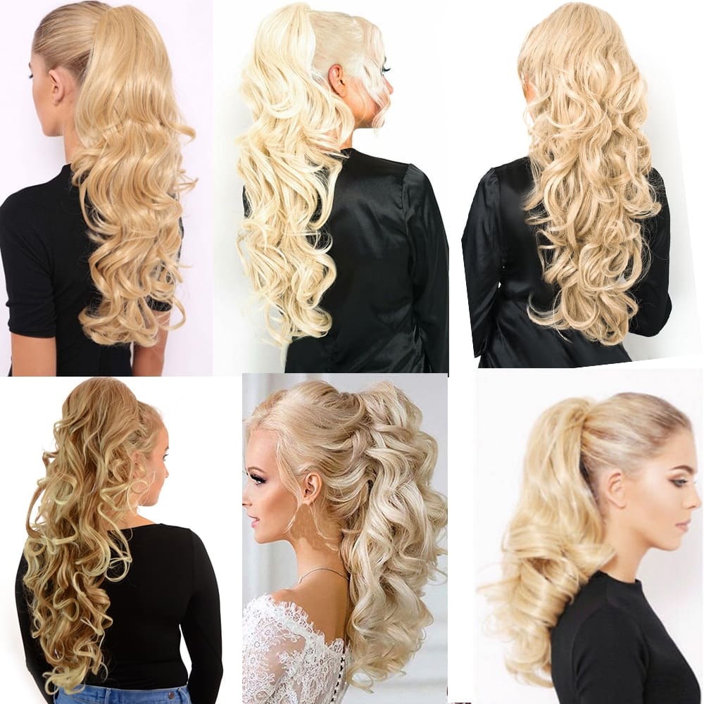 Postiche queue de cheval bouclée modèle