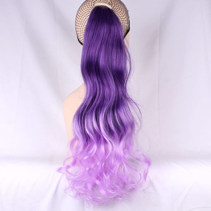 Postiche queue de cheval couleur violet
