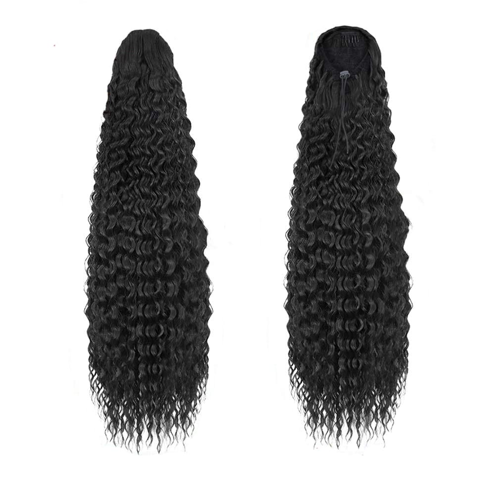 Postiche queue de cheval crépu ondulation