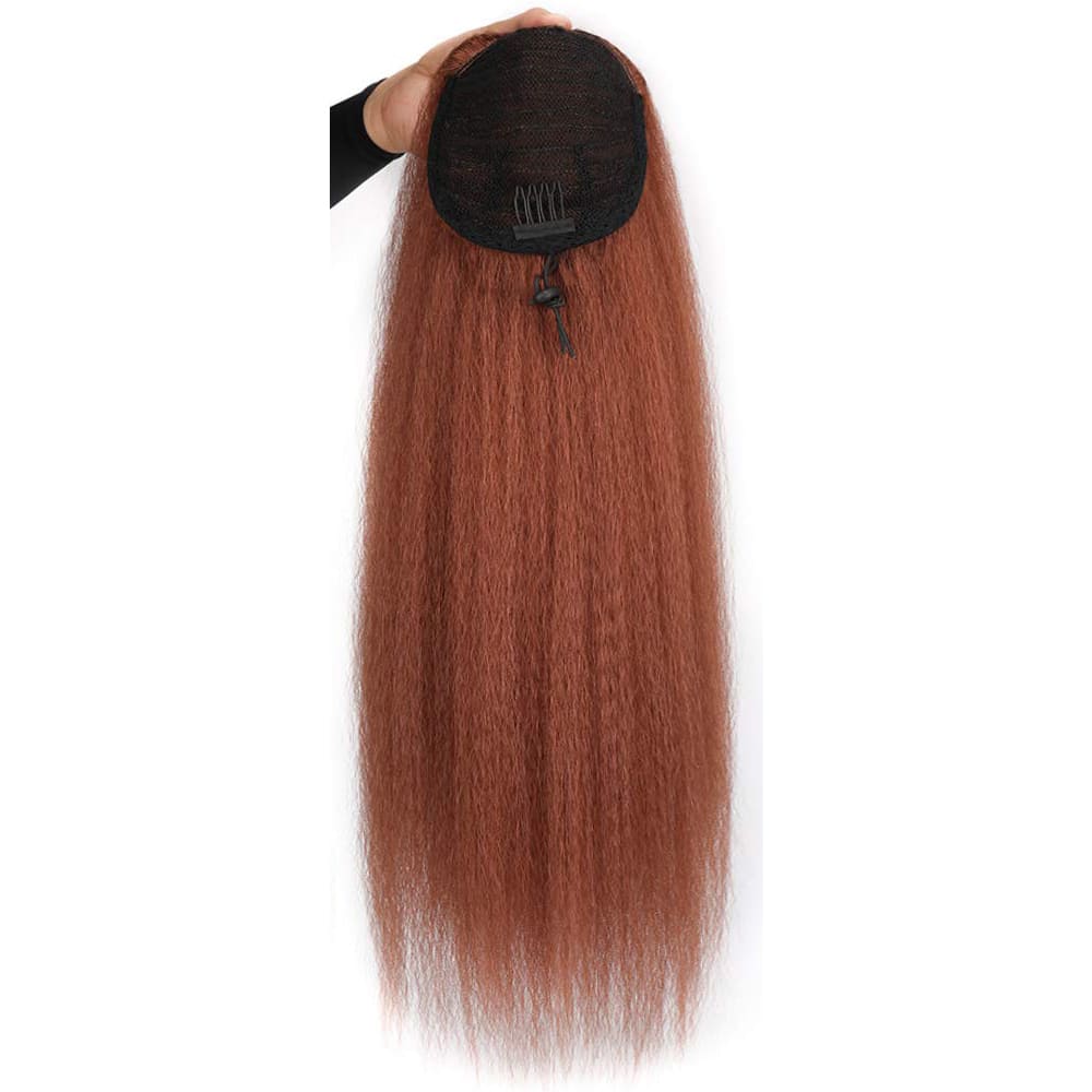 Postiche queue de cheval élastique frisée