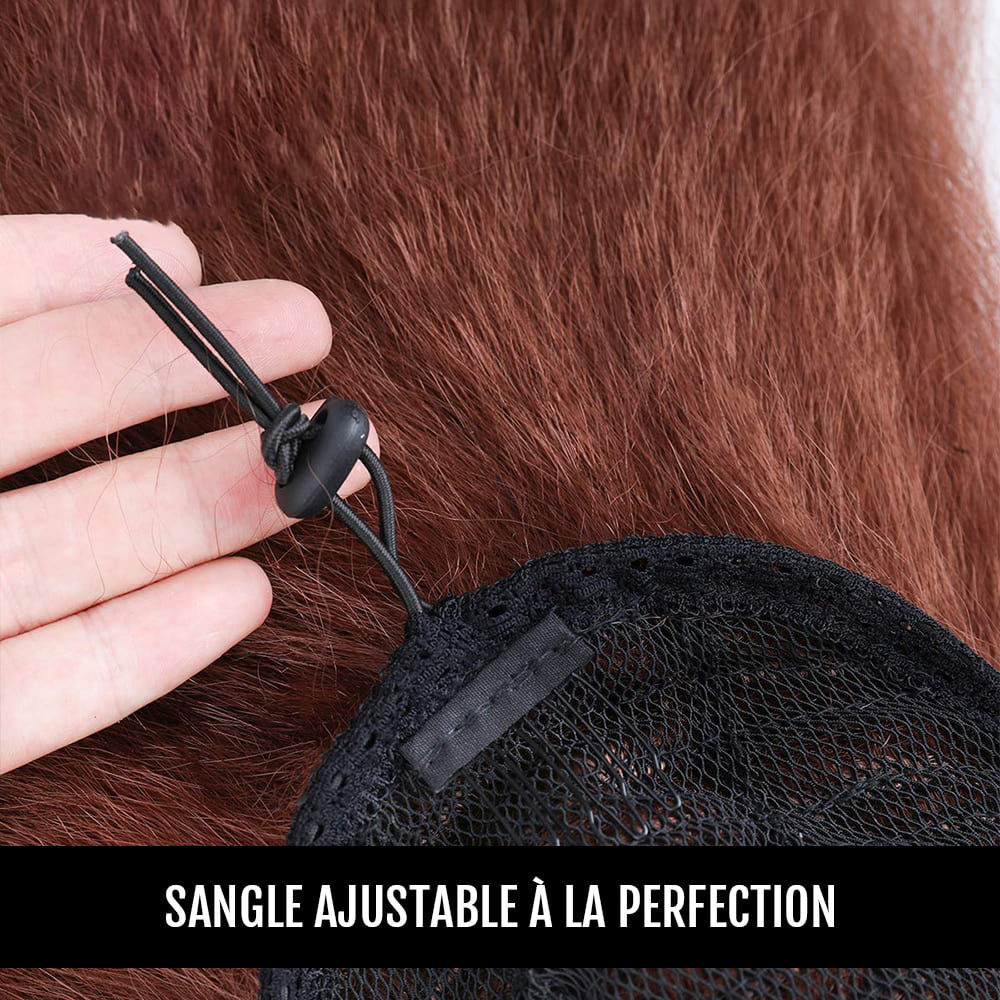 Postiche queue de cheval élastique sangle ajustable