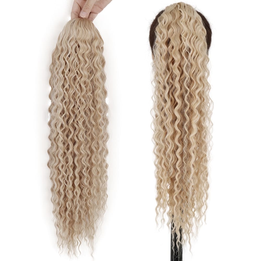 Postiche queue de cheval frisée boucle