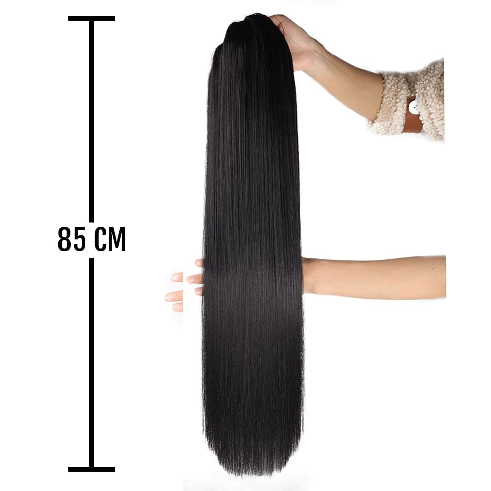 Postiche queue de cheval lisse 80 cm