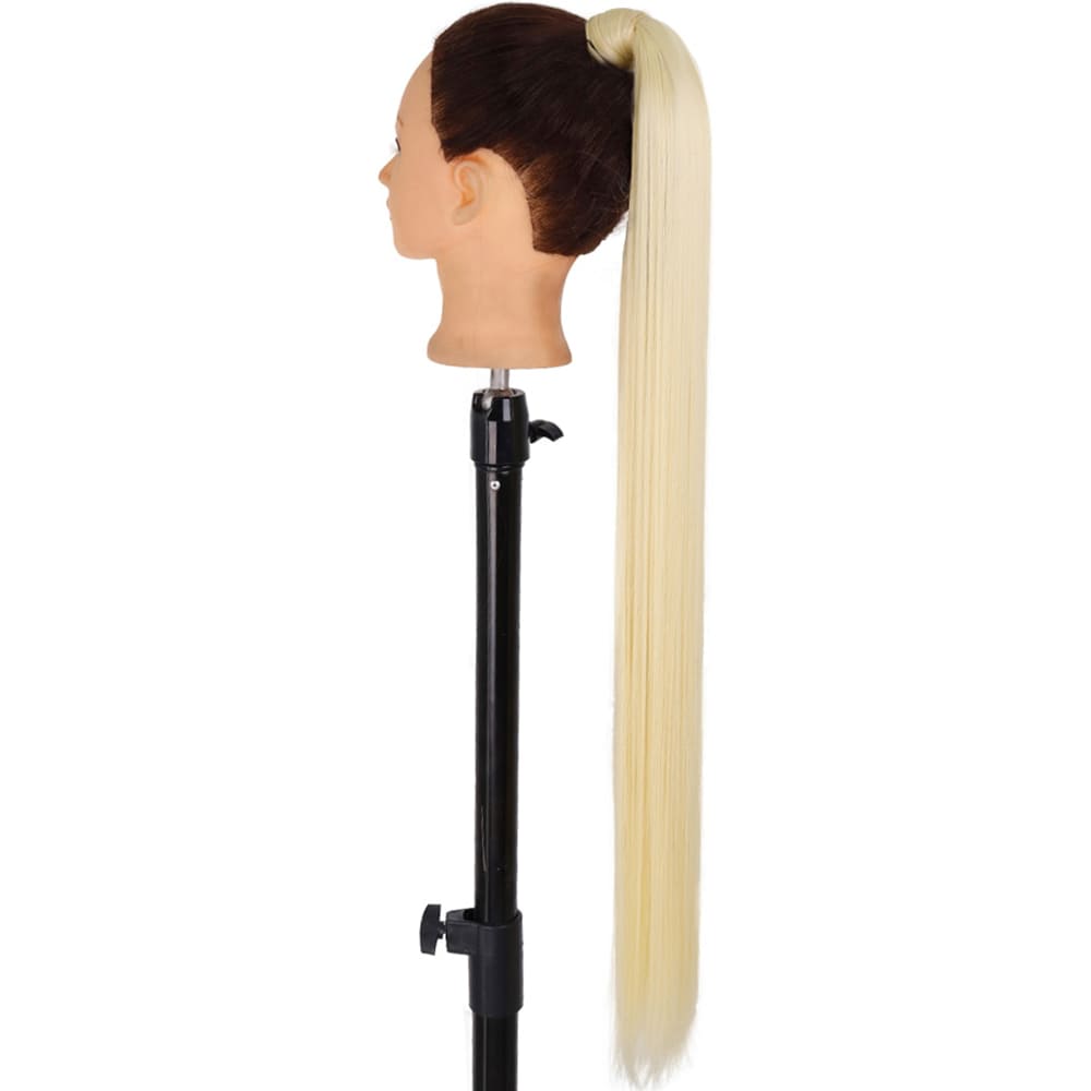 Postiche queue de cheval longue platine