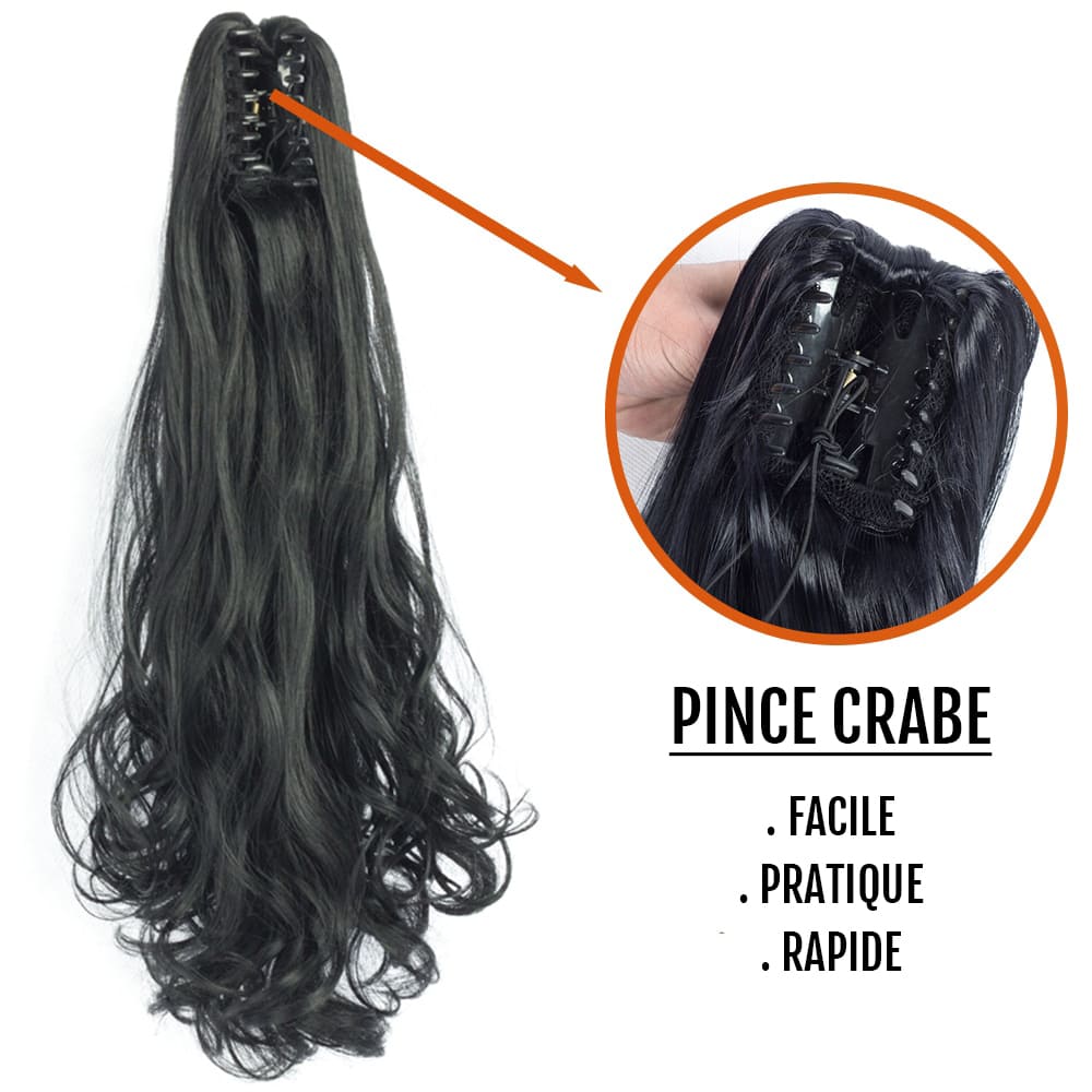 Postiche queue de cheval à pince accroche