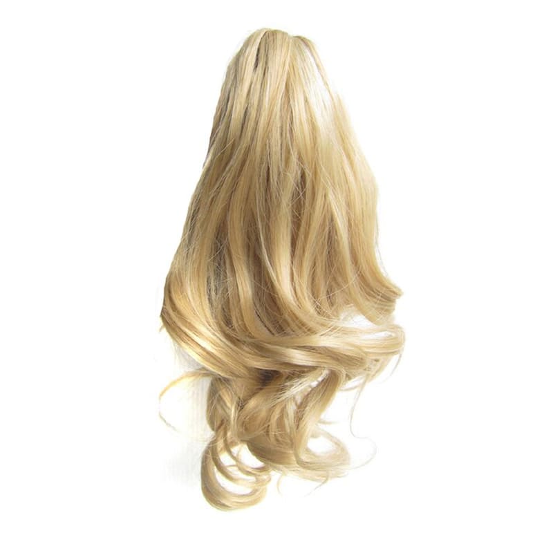 Postiche queue de cheval pince crabe blond