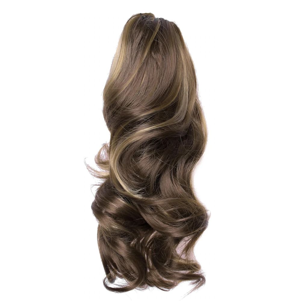 Postiche queue de cheval pince crabe brun