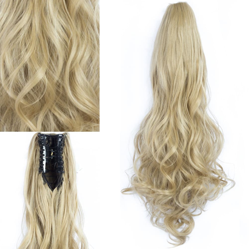 Postiche queue de cheval à pince ondulée